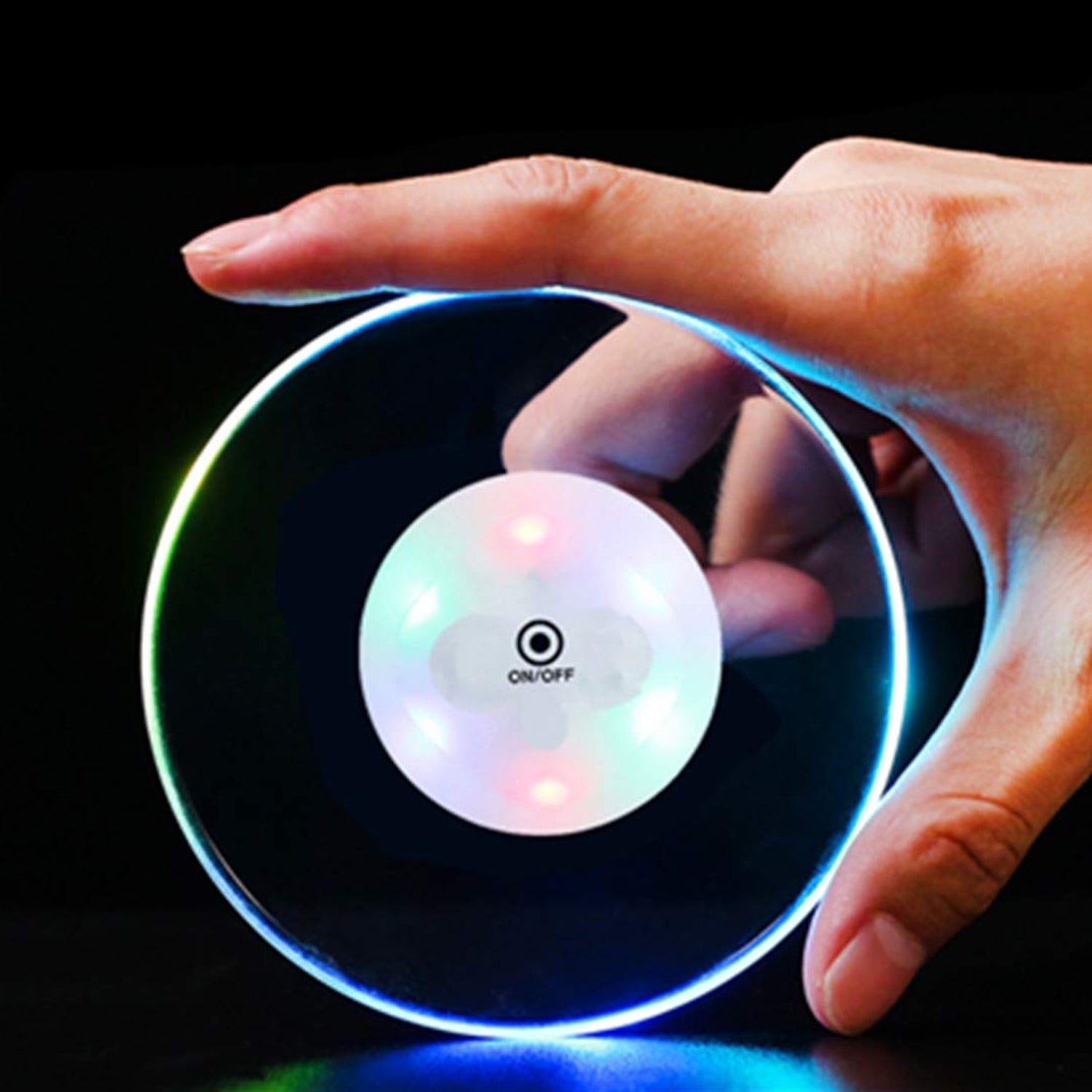 Round Ultra-Thin LED Drink Coaster Round Ultra-Thin LED Drink Coaster